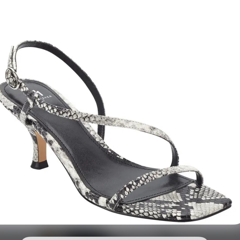 New Marc Fisher slingback sandals low kitten heel
